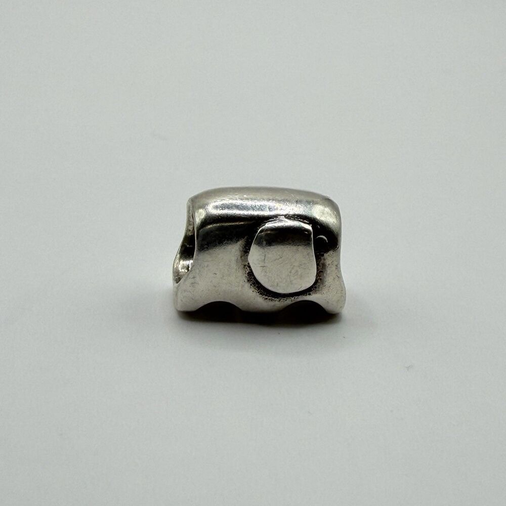 Pandora 925 Sterling Silver Charm Lot Swan Elephant Apple Worm 10.5g - Picture 8 of 8